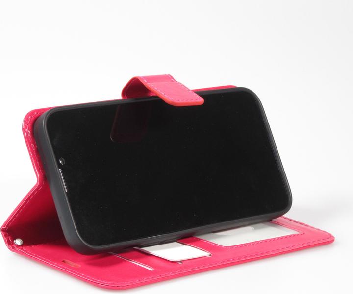 Produktbild PhoneLook Hülle Premium Flip Leder Tasche Dunkelrosa (Samsung Galaxy S25 Ultra)