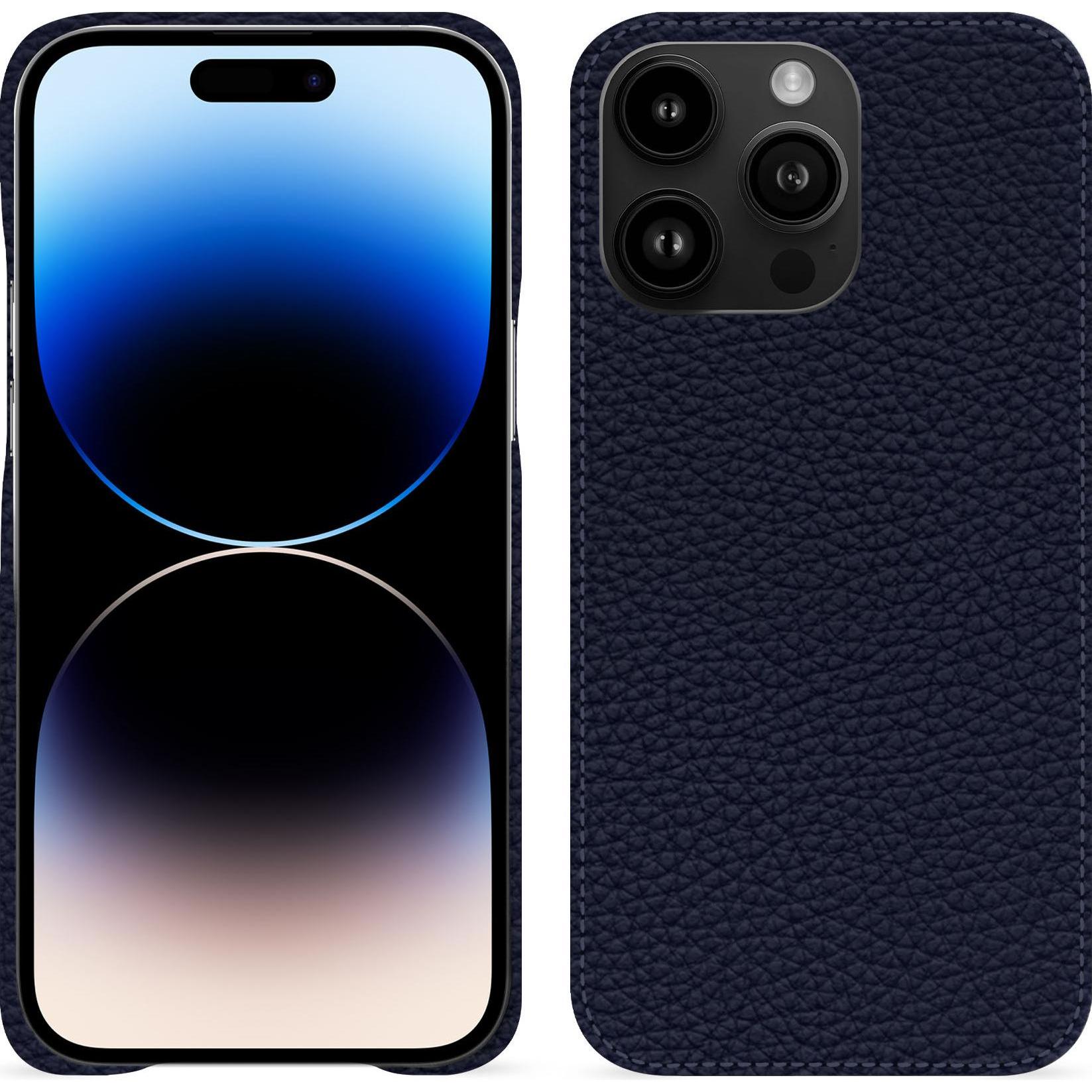 Noreve Lederschutzhülle (Apple iPhone 15 Pro Max), Smartphone Hülle, Violett