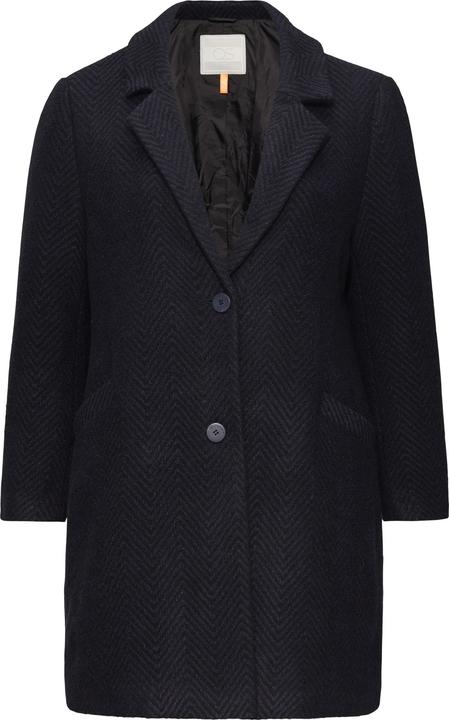 Immagine prodotto S.Oliver Outdoor-Mantel Mantel mit Reverskragen und klassischem Fischgrat-Muster