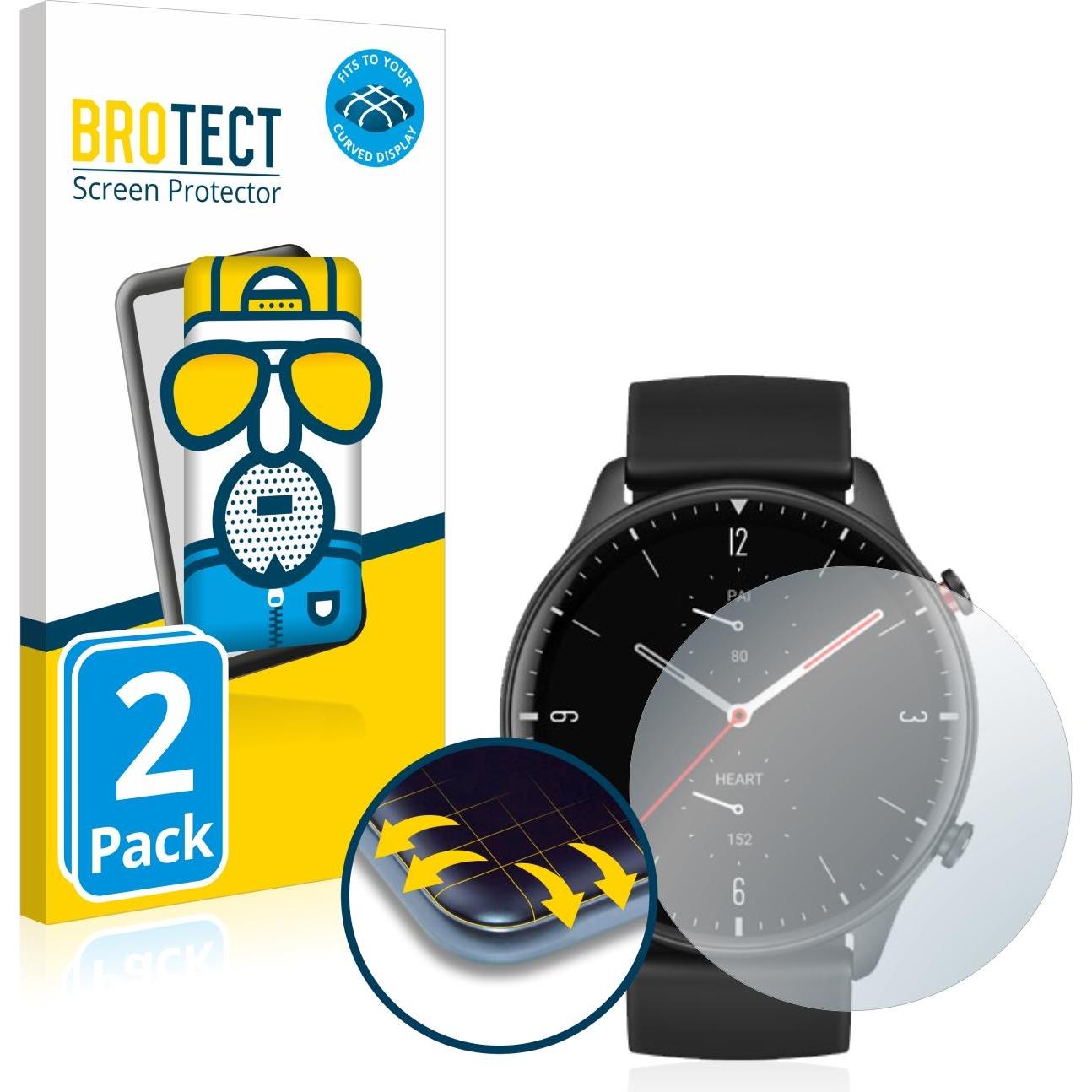 Thumbnail - BROTECT Full-Cover Displayschutz Matt, Smartwatch Schutzfolie, Grau