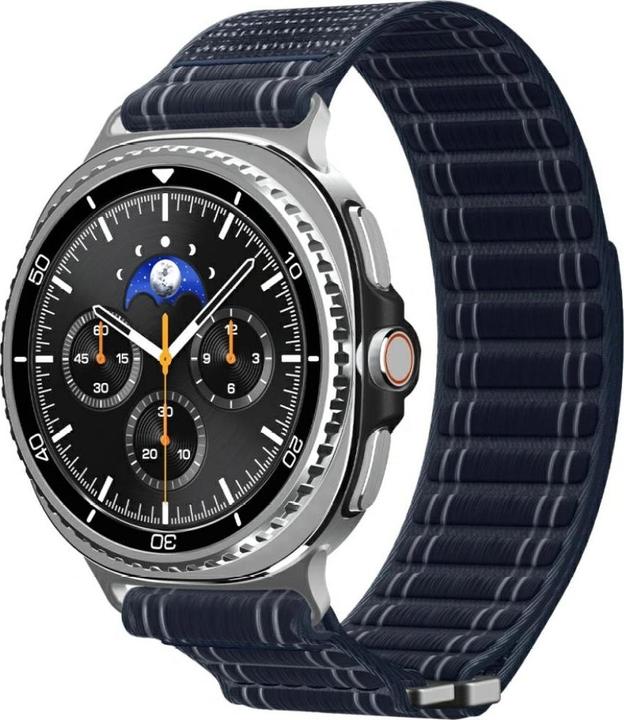 Actual product image Spigen - WBF0 - Samsung Galaxy Watch8 40mm/Watch8 44mm/Watch8 Classic - Navy (20 mm, 22 mm, Fabric, Nylon)