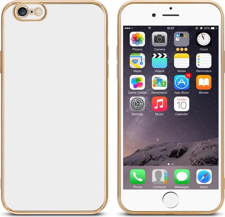 Image du produit Cadorabo Étui pour Apple iPhone 6 / 6S en TPU avec protection pour appareil photo LM130 Style (Apple iPhone 6)