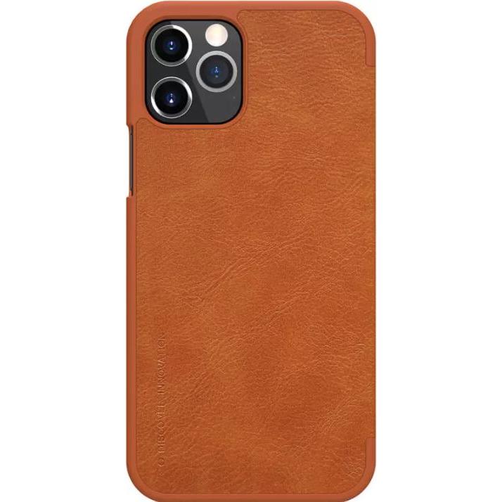 Thumbnail - Nillkin Qin Series (Apple iPhone 12 Pro, Apple iPhone 12), Smartphone Hülle, Braun