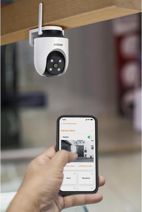 Produktbild Osram SMART+ WIFI OUTDOOR CAMERA 360 White