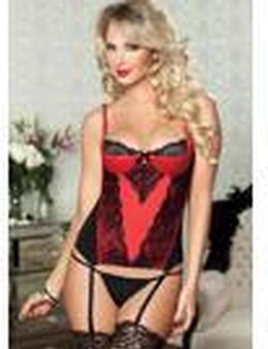Actual product image Seven 'Til Midnight Corsé Seven Til Midnight Schwarz Rot (36) (36)