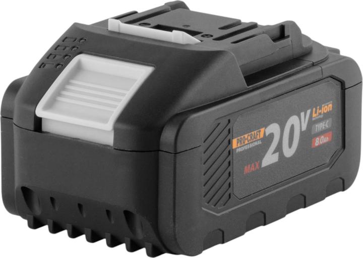 Immagine prodotto Procraft Batteria 20/8C 20 V 8,0 Ah / 8000 mAh Li-ion con indicatore di carica (20 V)