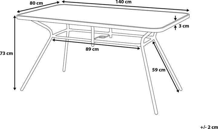 Produktbild Beliani Livo (140 x 80 x 73 cm)