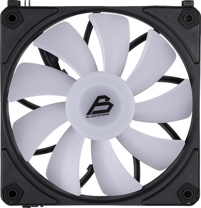 Produktbild Blackstorm Luna UF120 ARGB PWM Fan, black, 120 mm, 1 piece (120 mm, 1x)