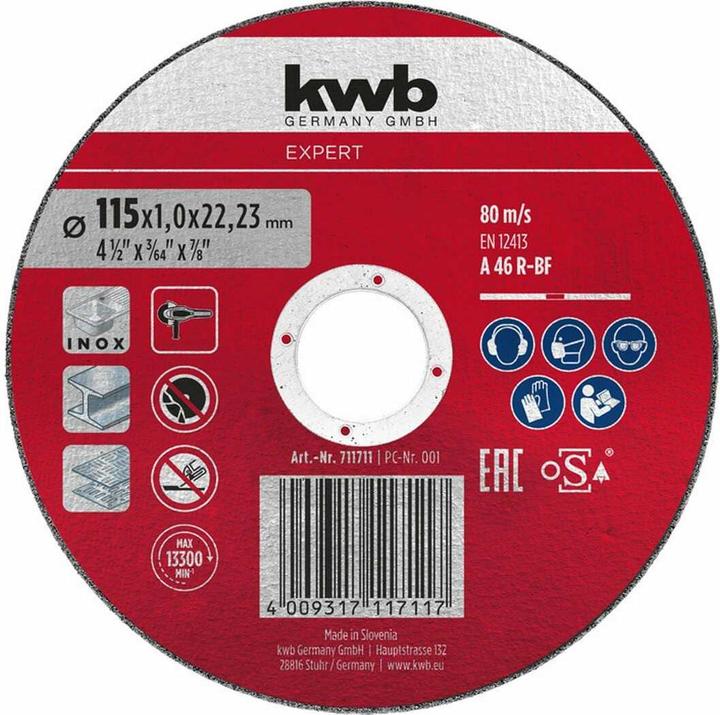 Immagine prodotto kwb Disco da taglio EXPERT 125 x 1,0