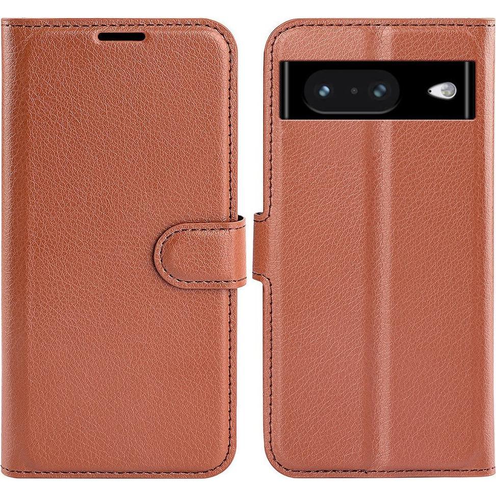 Cover-Discount Google Pixel 8 - Leder Etui Hülle braun (Google Pixel 8), Smartphone Hülle, Braun