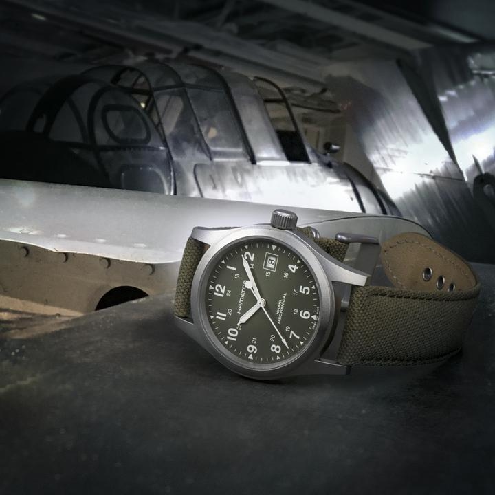 Actual product image Hamilton Khaki Field Mechanical (Analogue wristwatch, 38 mm)