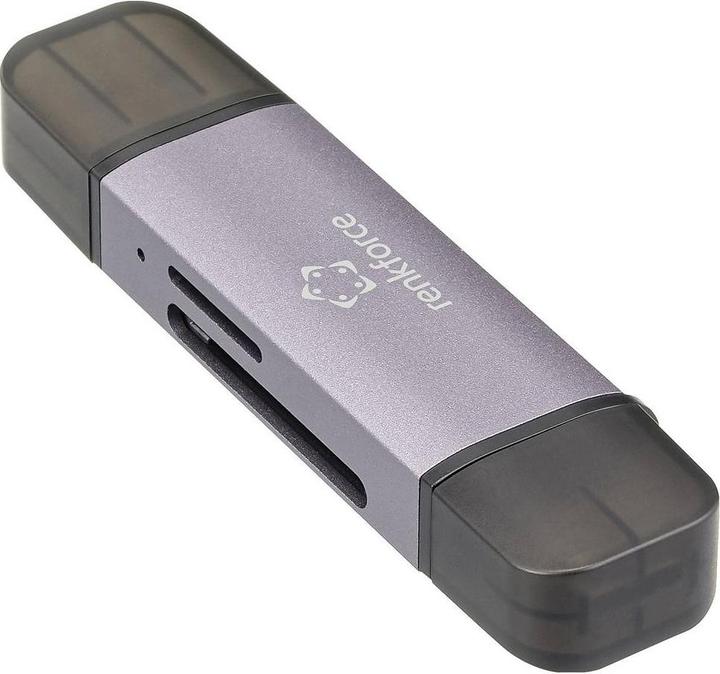 Produktbild Renkforce RF-CR-200 USB-Kartenleser Smartphone/Tablet USB-A (USB 3.1 Gen 1), US (USB 3.1 Gen 1, USB-C)