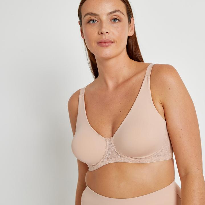 Produktbild La Redoute Collections Minimizer-BH aus Mikrofaser und Spitze (95 C)