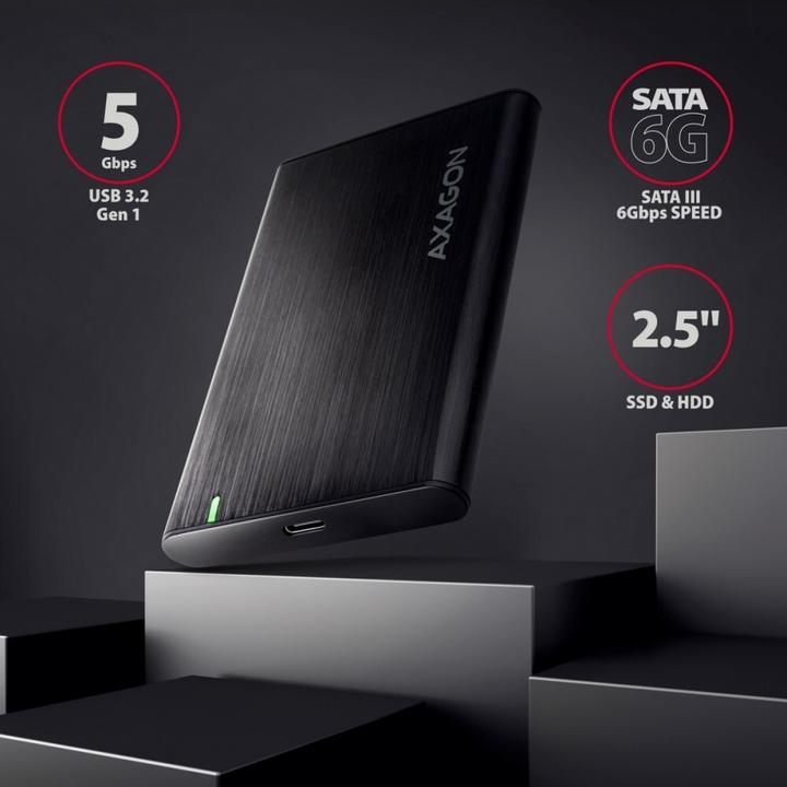 Productafbeelding Axagon EE25-A6C USB-C 3.2 - SATA 6G 2,5" externe harde schijf-behuizing (2.5")