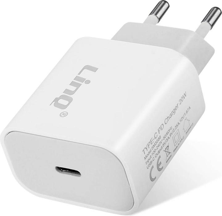 Immagine prodotto LinQ Caricatore veloce USB-C Power Delivery 20W, caricatore da parete, - Bianco (20 W)