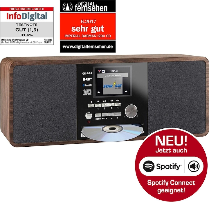 Produktbild Imperial Dabman i200 CD (Internetradio, DAB+, UKW, FM, Bluetooth, WLAN)