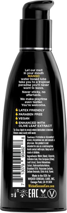 Produktbild Wicked Sensual Care Mango Flavoured Water Based Lubricant by (60ml) (60 ml)