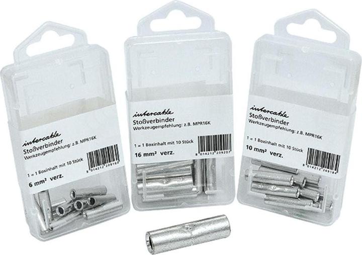 Actual product image Intercable Butt connector ICR50VSB10 50qmm w.centre stop SB boxes In.:10S