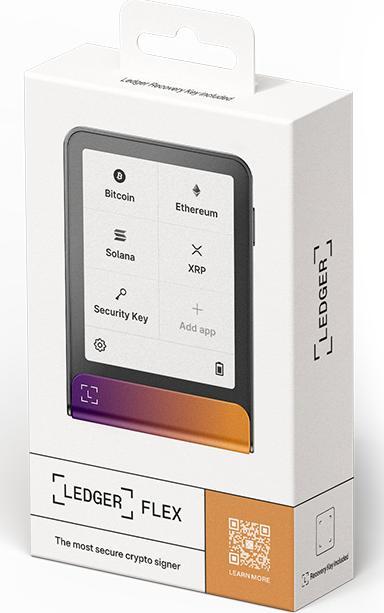 Image du produit Ledger Flex inkl. Recovery Key - Ferro Fuchsia (Bitcoin, Ethereum Classic, Cardano)