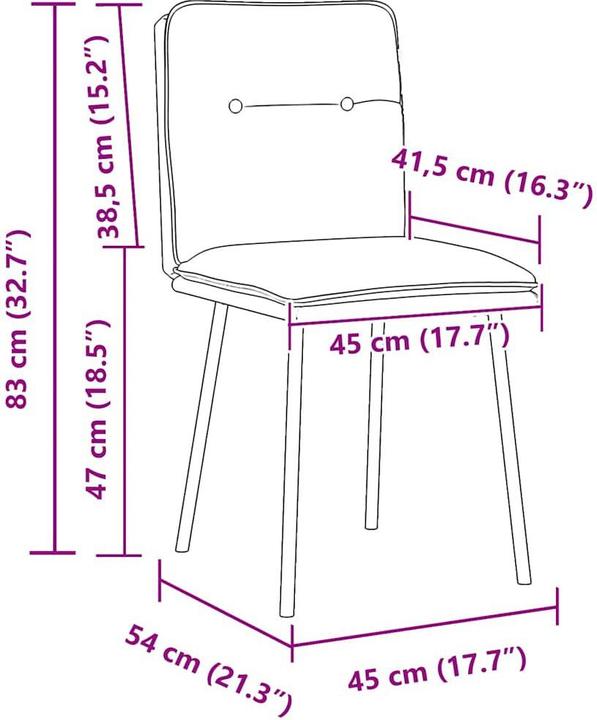 Image du produit vidaXL Esszimmerstuhl