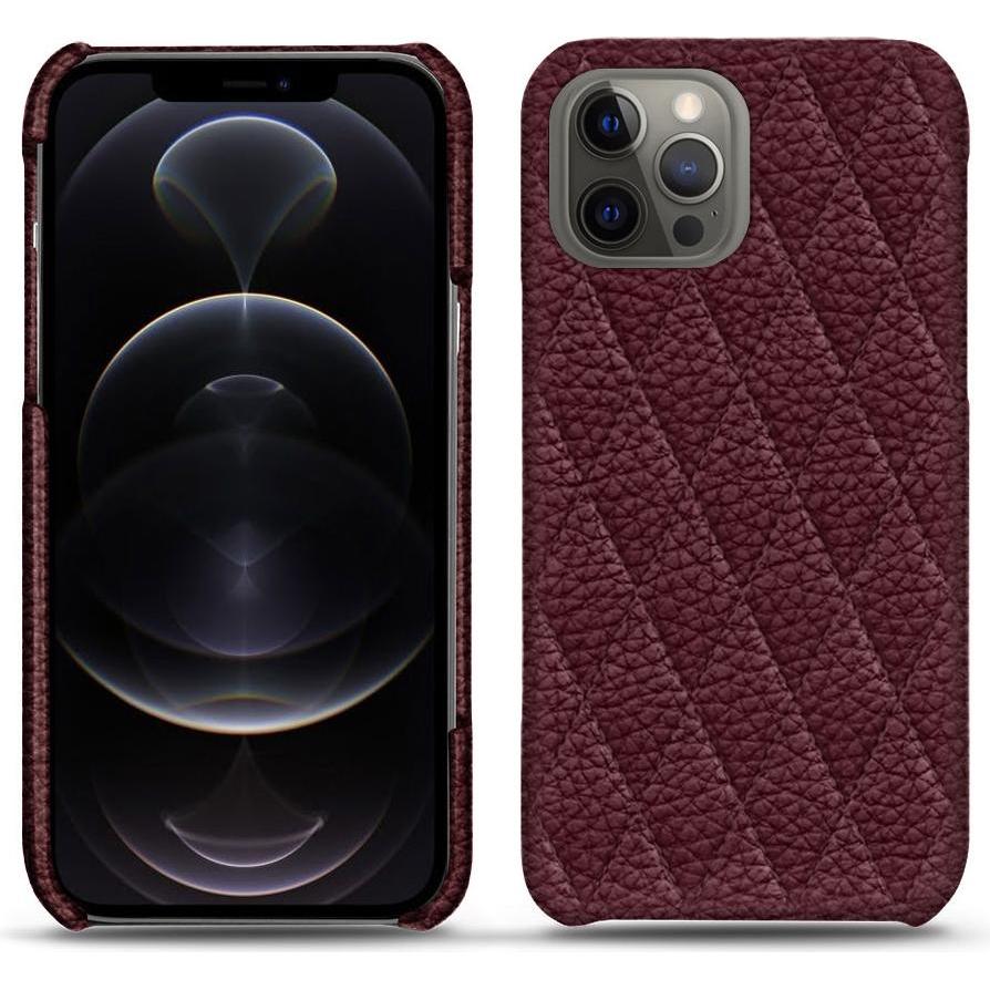 Noreve Lederschutzhülle (Apple iPhone 12 Pro Max), Smartphone Hülle, Violett