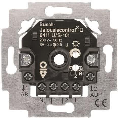 Actual product image Busch-Jaeger Flush-mounted shutter control II 6411U/S-101 with sensor evaluation 2closers 690V