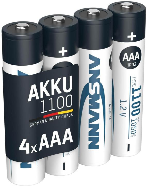 Produktbild Ansmann Typ 1100 (4 Stk., AAA, 1050 mAh)