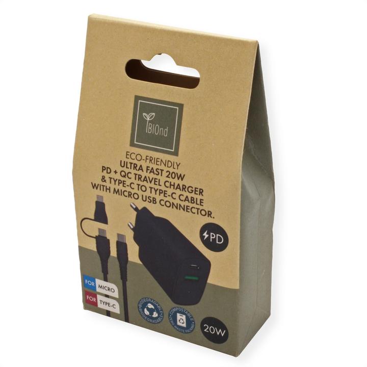 Actual product image BIOnd PD 20W Charger Dual Port USB-C (20 W, 2 ports)