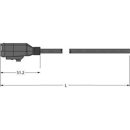 Turck Connettore valvola Deutsch DT06 Cavo di collegamento DT06-3SG-S-10/TXL, Cavo + Spina elettrica, Nero