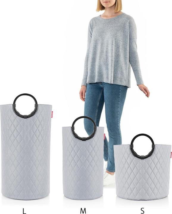 Actual product image reisenthel Laundry Basket Frame Rhombus 65 l, Light Grey (65 l)