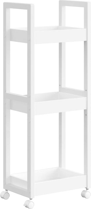 Songmics Rollwagen Badezimmerregal mit 3 Ebenen (30 x 20 x 80 cm)