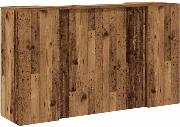 Image du produit vidaXL Comptoir d'accueil aspect vieux bois 180x50x103,5 cm Matériau dérivé du bois