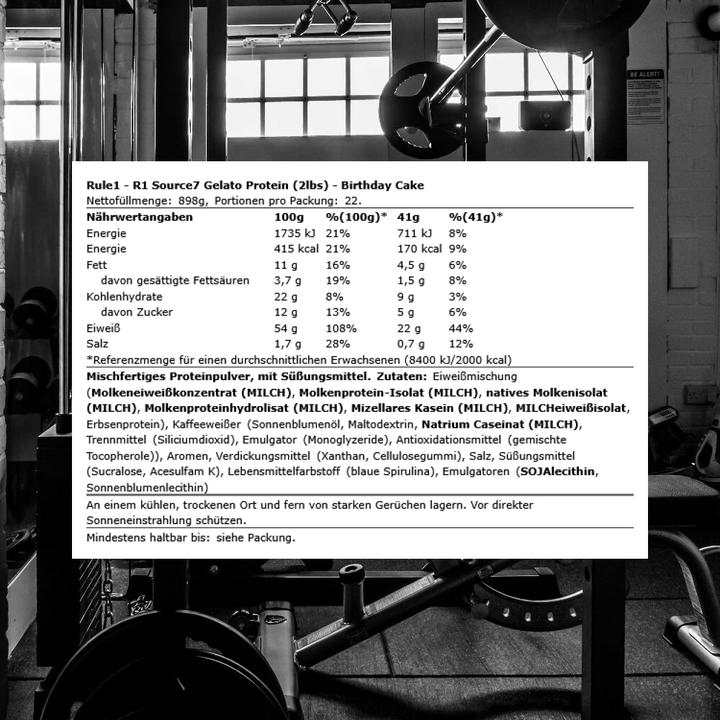 Produktbild Rule 1 Source7 Protein (700 g, 20x, Gelato)