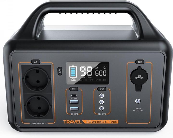 Actual product image Volt Polska Przeno?na stacja zasilania TRAVEL POWERBOX OPTI1200 (461 Wh, 4.90 kg)