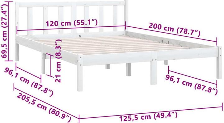 Actual product image vidaXL Tiziana (120 x 200 cm)