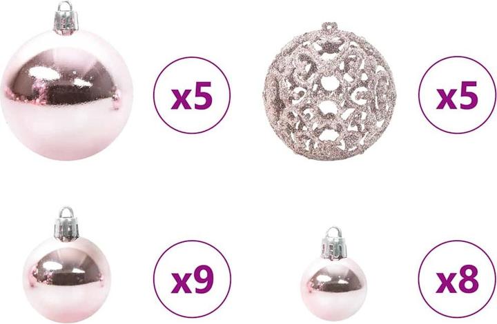 Produktbild vidaXL Weihnachtsornamente (61x)