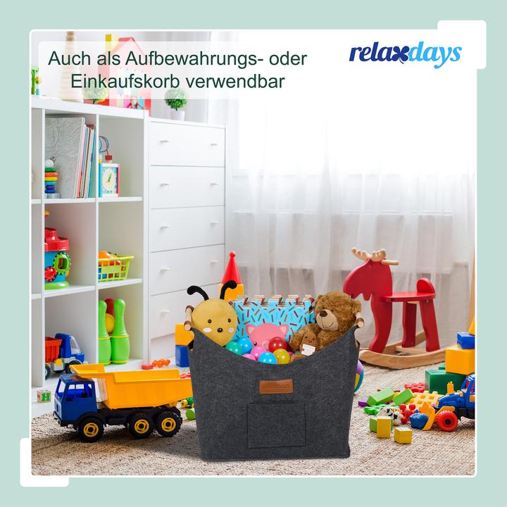 Image du produit Relaxdays Panier à bois décoratif