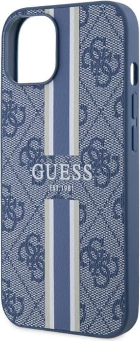 Produktbild Guess GUHMP14MP4RPSB iPhone 14 Plus 6,7" niebieski/blue hardcase 4G Printed Stripes MagSafe (Apple iPhone 14 Plus)