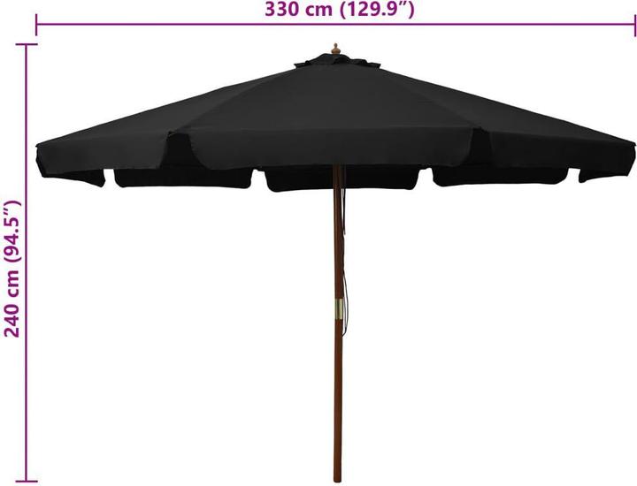 Image du produit vidaXL Sonnenschirm (3.30 m)