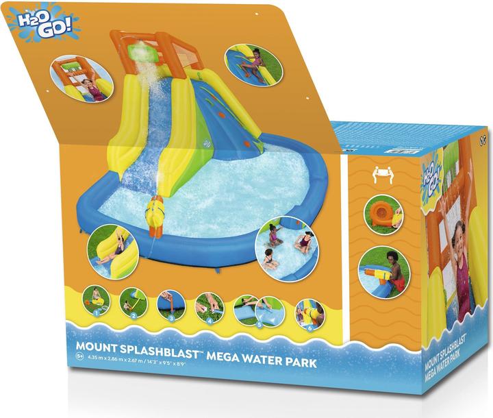 Produktbild Bestway Inflatable Water Park Pool 435x286x267cm + 5 Years Garden 53478
