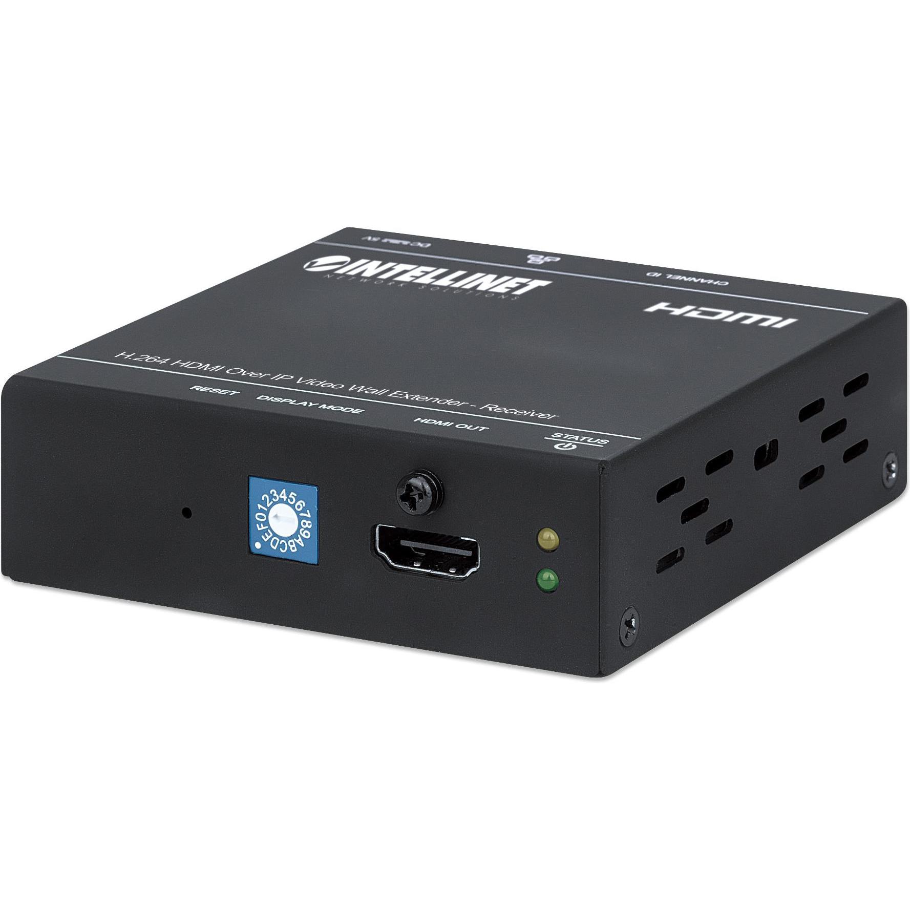 Thumbnail - Intellinet H.264 HDMI Over IP Videowand-Extender, Empfangsmodul, Switch Box