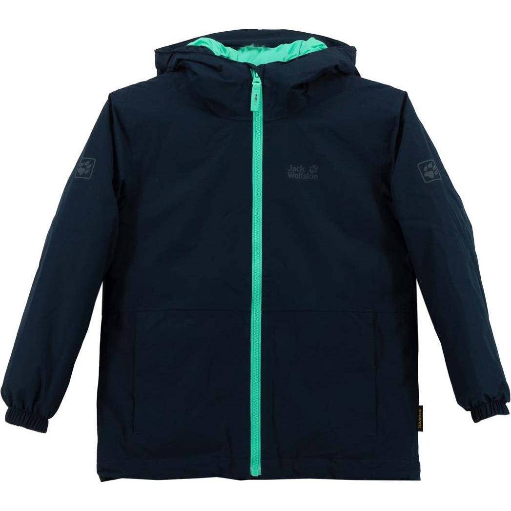 Jack Wolfskin, Herren, Jacke, Argon Storm Superloft Kinder Jacke Winterjacke Schnee (128), Blau, 128