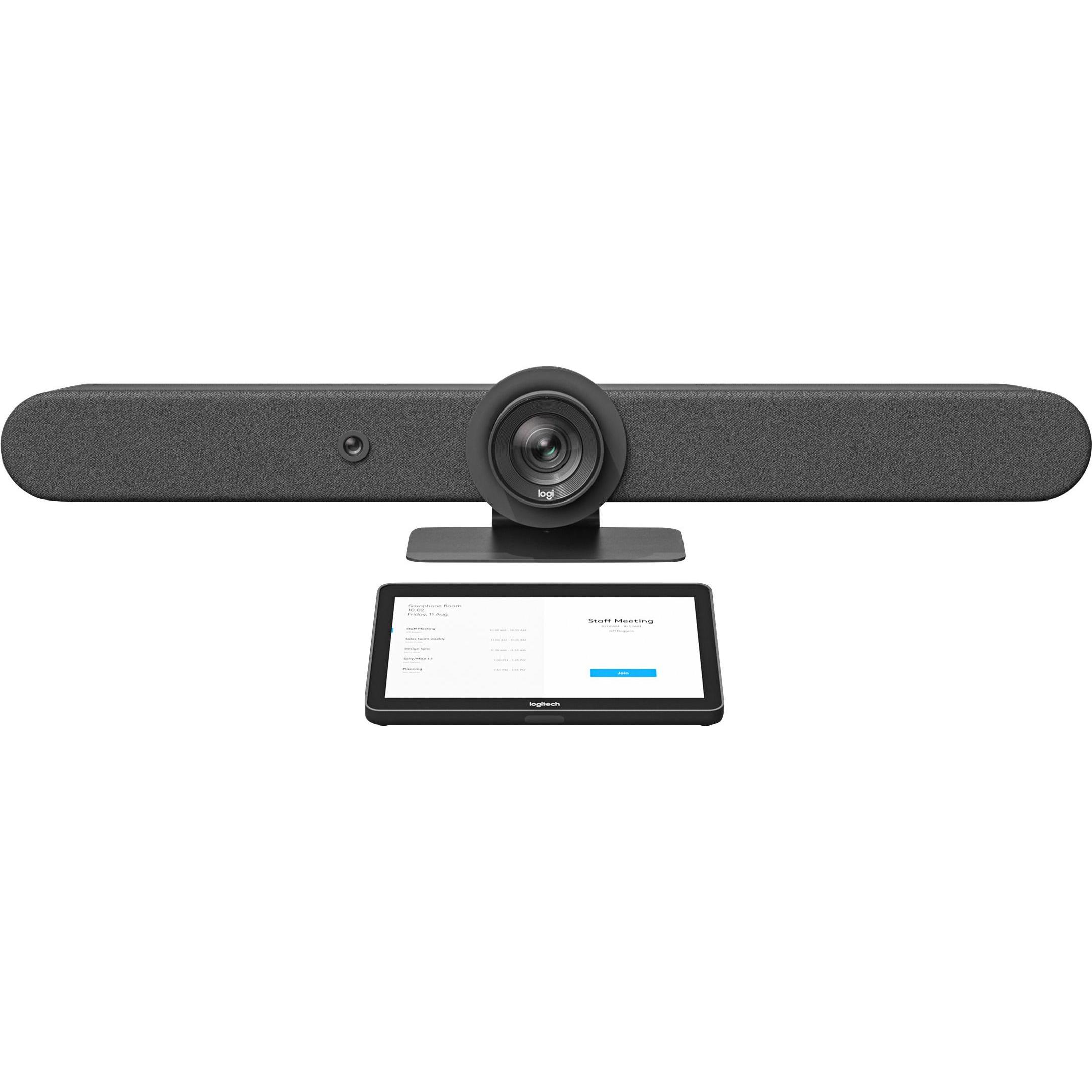 Logitech Pacchetto Tap Rally Bar - Zoom, Dispositivo per conferenze, Grigio
