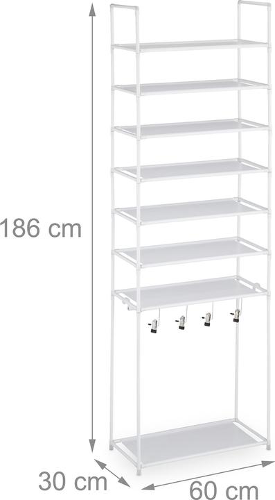 Actual product image Relaxdays Baylee (60 x 30 x 186 cm)