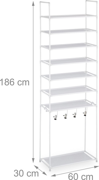 Immagine prodotto Relaxdays Baylee (60 x 30 x 186 cm)