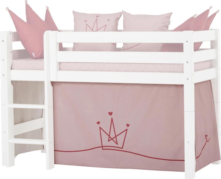 Hoppekids Tenda PRINCESS per culla a mezza altezza (superficie di appoggio 70x160 cm) in MAUVE PALE