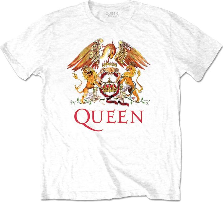 Immagine prodotto Queen Maglietta unisex adulto Classic Crest in cotone (4XL)