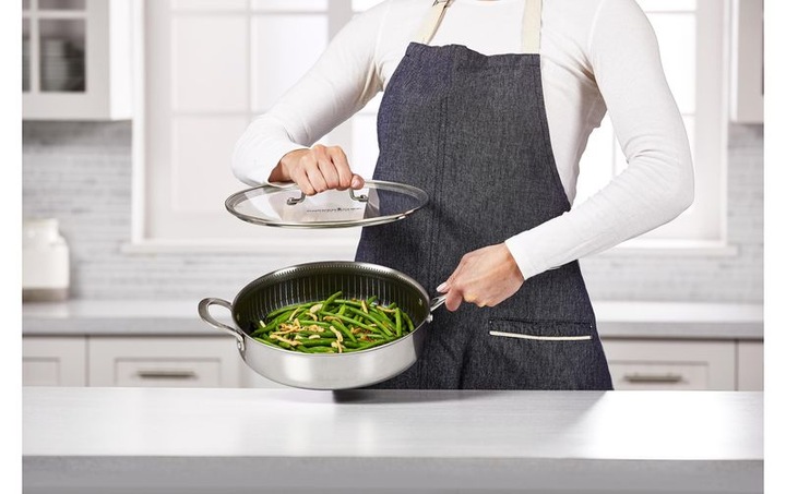 Immagine prodotto Livington Padella in titanio (28 cm, Padella per friggere, Alluminio, Acciaio inossidabile)