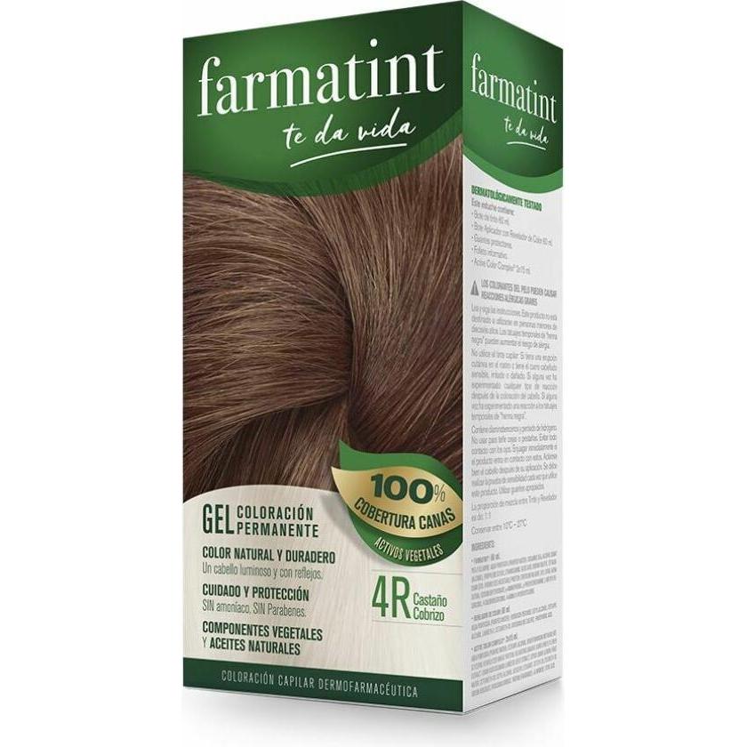 Thumbnail - Farmatint, Haarfarbe, Gel 4r Kastanienbraun 135ml (Kastanienbraun)