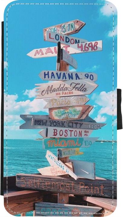 Produktbild PhoneLook Hülle Wallet schwarz Cool Cities Directions (Apple iPhone XS, Apple iPhone X)